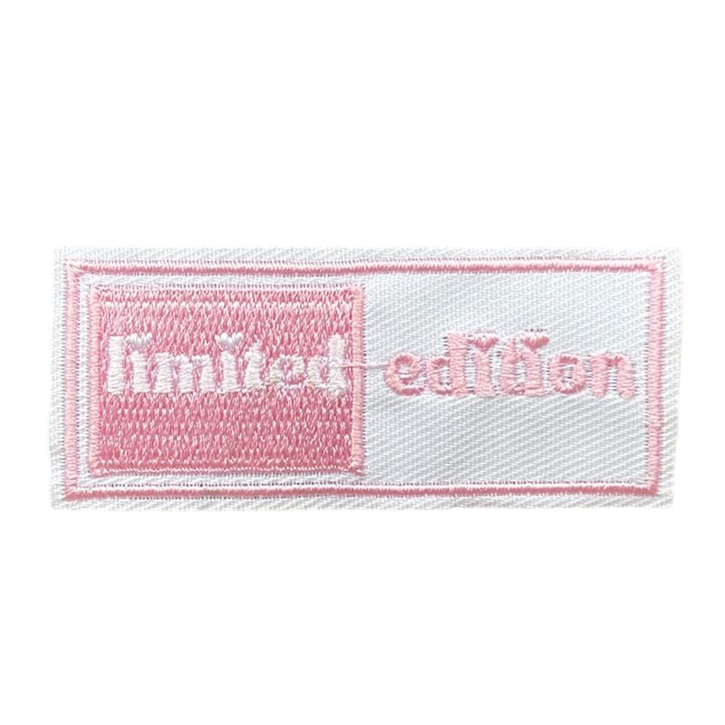 Limited Edition - Rosa Tekst patch