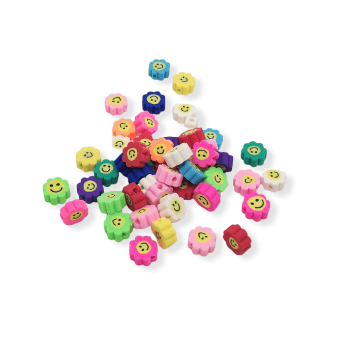 Hovedbilde 50 stk Mix color Blomster med Smiley